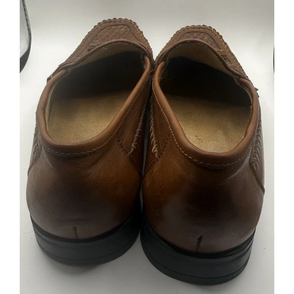 Nunn Bush Strafford Woven Tassel Loafer Brown Size 9